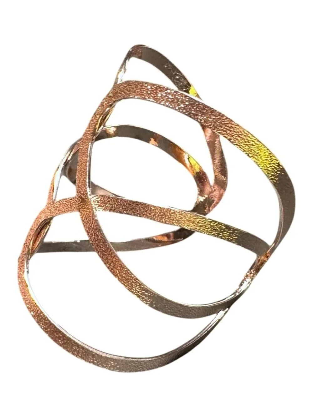 Cuff Bracelet Womens Costume Jewelry Lightweight Minimalist Style NWOT